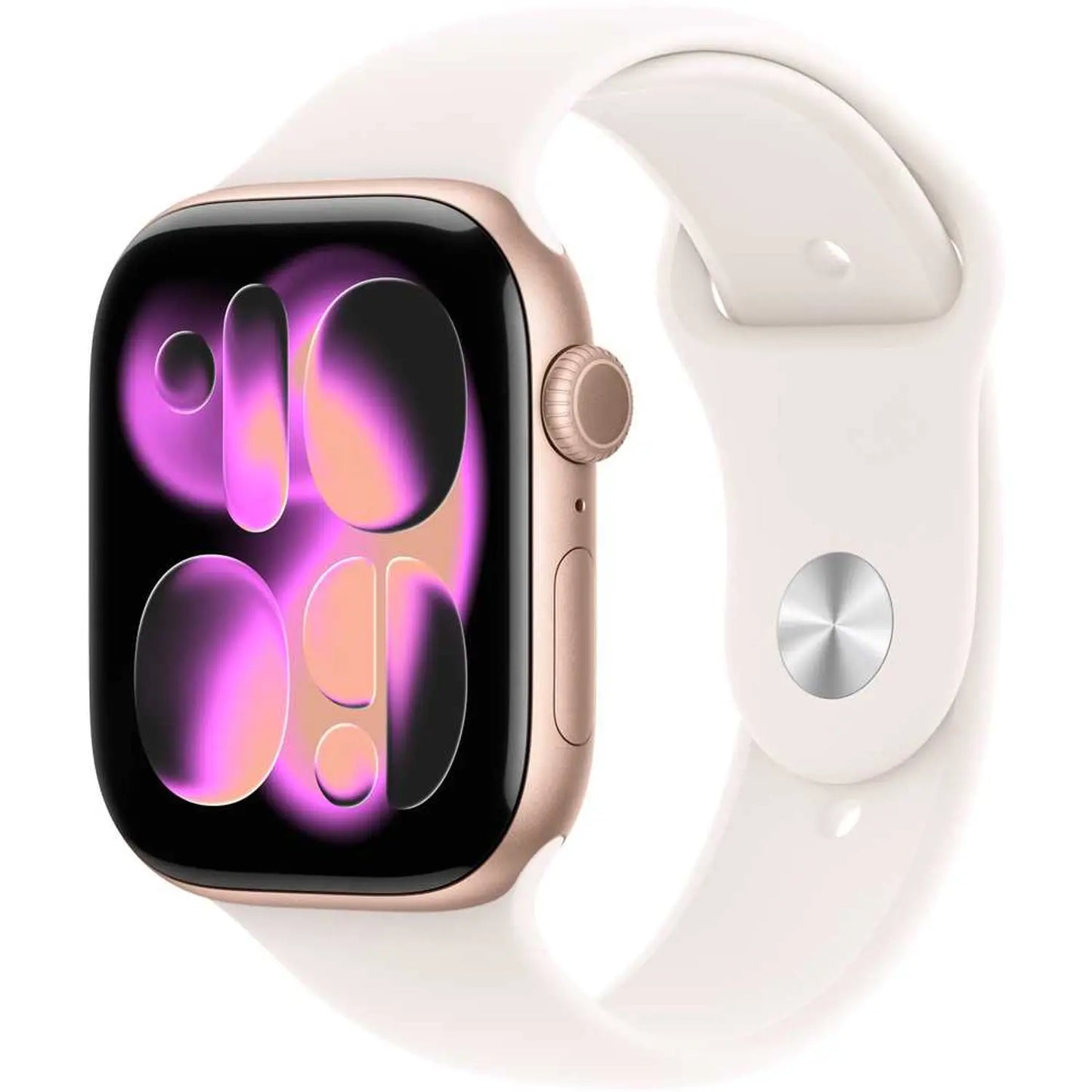 Apple Watch Series 11 GPS, 42mm Rose Gold Aluminium Case with Light Blush Sport Band