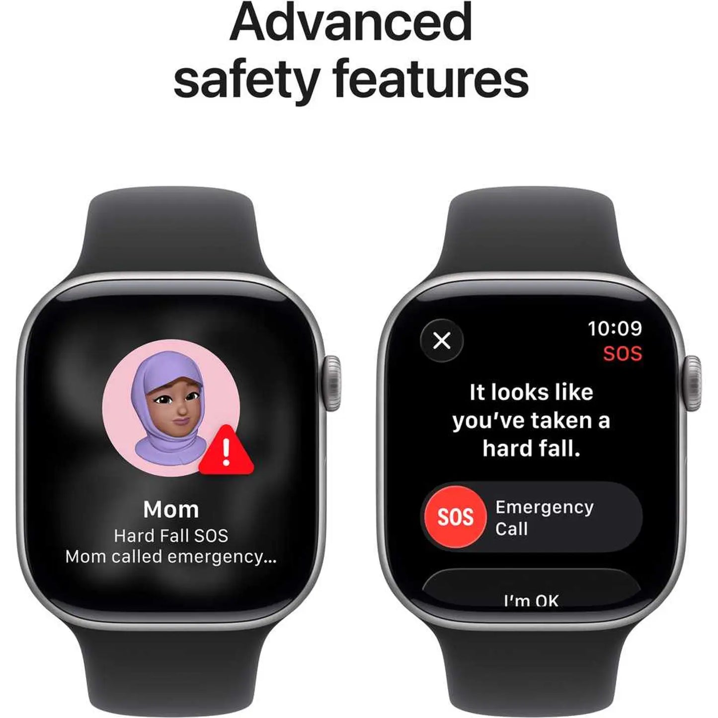 Apple Watch Series 11 GPS, 46mm Space Gray Aluminum Case with Black Sport Band