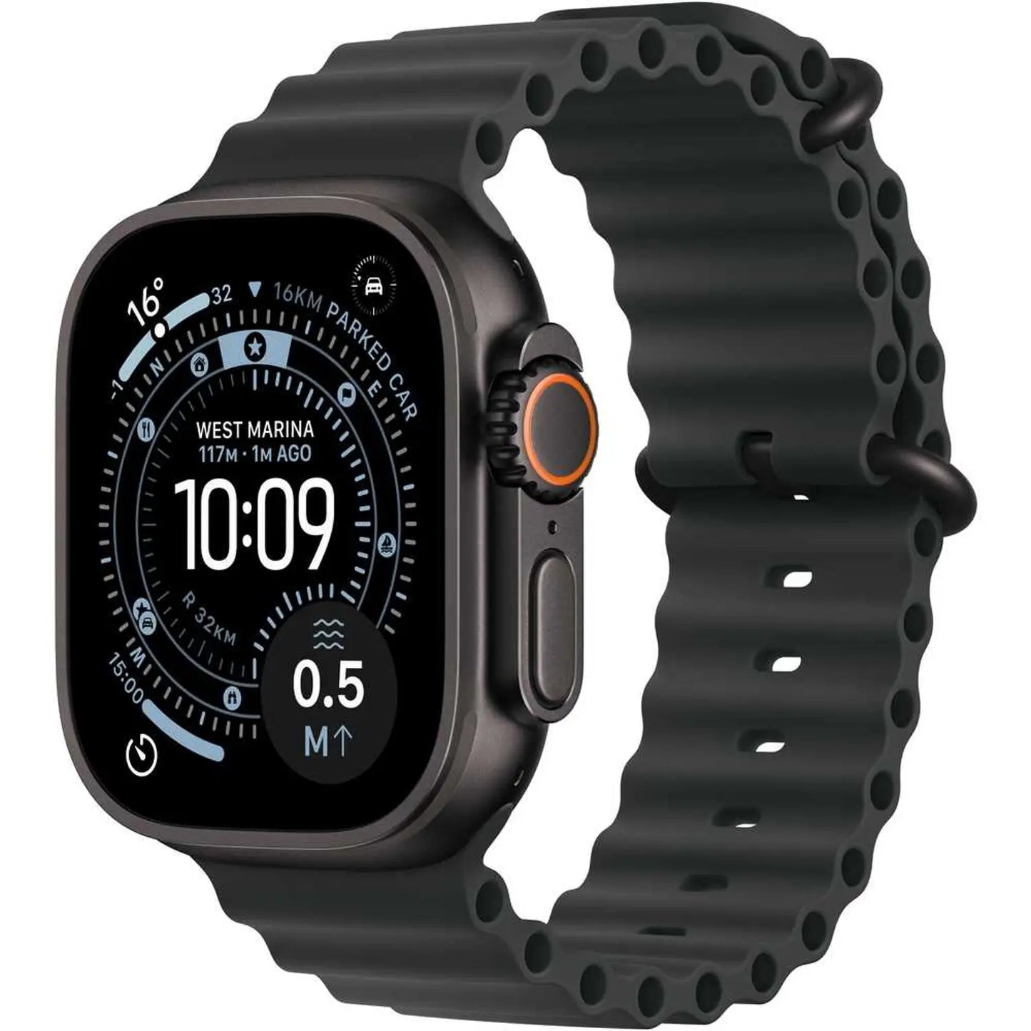 Apple Watch Ultra 3 GPS + Cellular, 49mm Black Titanium Case