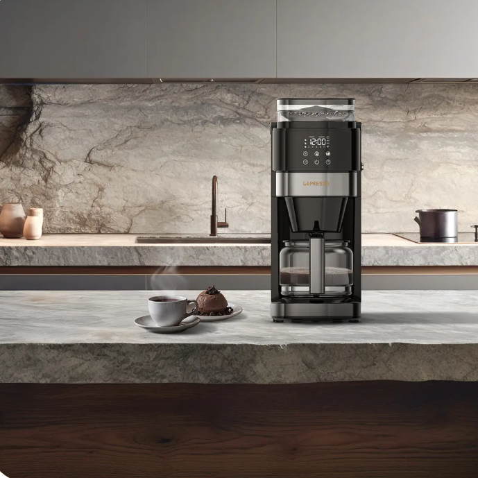 Lepresso Coffee Brewer With Bean Grinder