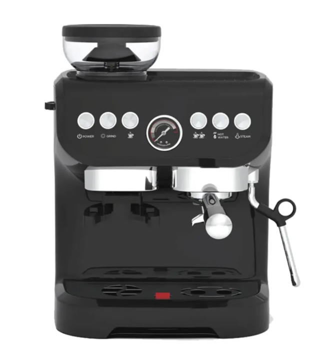 LePRESSO SEMI-AUTOMATIC ESPRESSO MACHINE WITH GRINDER