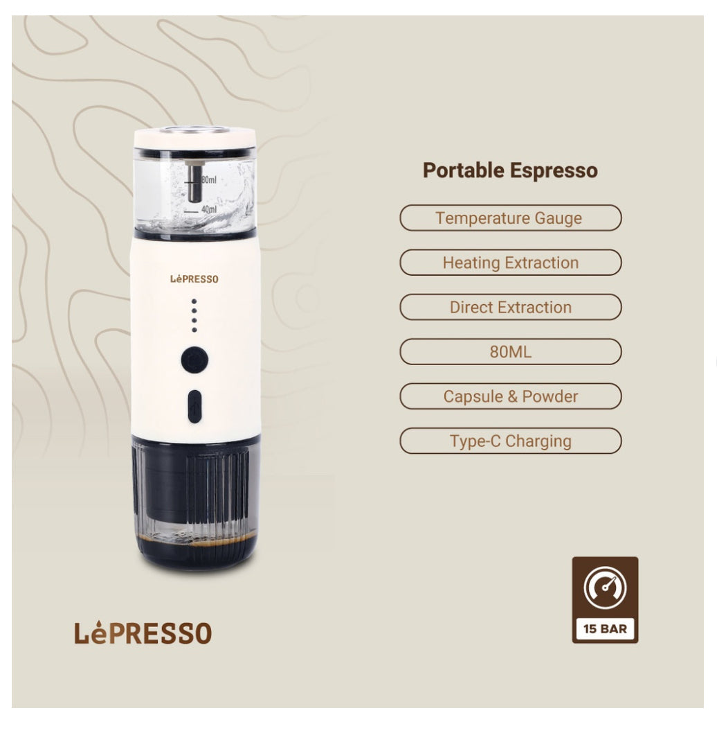 LePresso Portable Espresso Machine With Thermal Meter