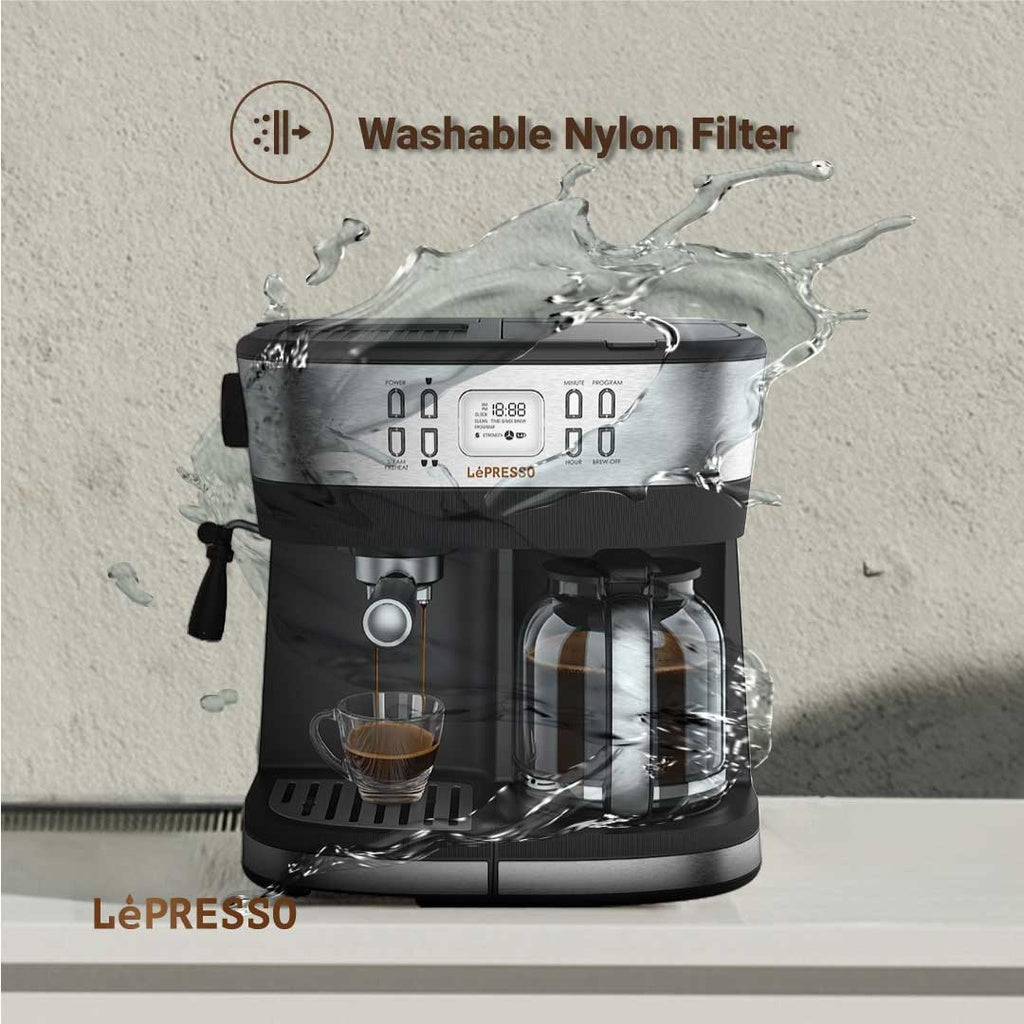 LePresso Dual Brew Drip Coffee & Espresso Machine
