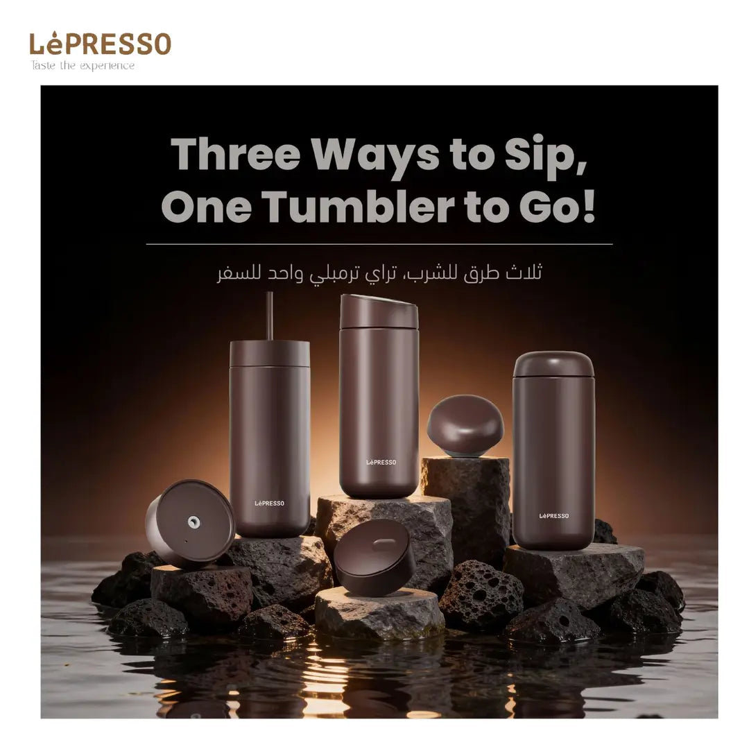 Lepresso TripleQuench 3-In-1 Lid Tumbler