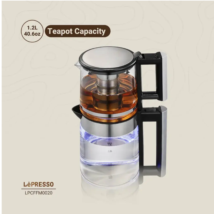 LePRESSO 1.8 l Electric Kettle With 1.2 l Turkish Tea Maker