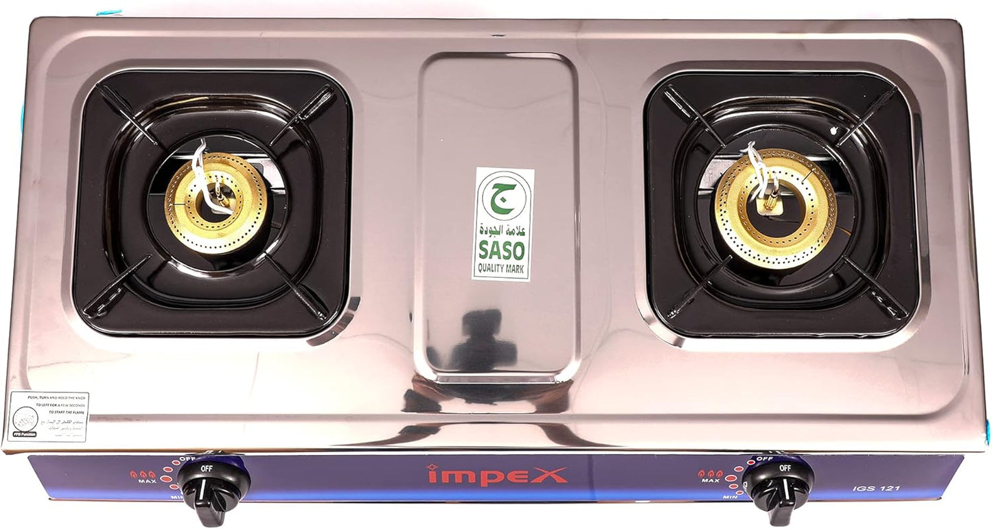 IMPEX 2 BURNER GAS STOVE